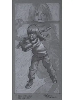 Here Comes The Bride - Sketch - Mounted