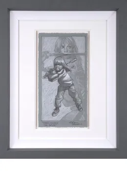 Here Comes The Bride - Sketch - Grey Framed