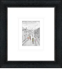 Here We Go Again - Sketch - Black-Grey Framed