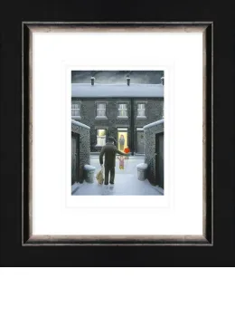 Home For Christmas - Paper - Black Framed