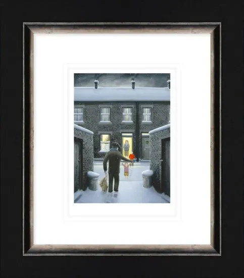 Home For Christmas - Paper - Black Framed