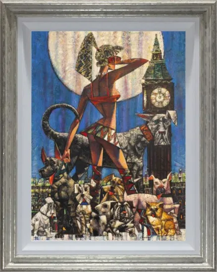 Hounds Of The Baskervilles - Original - Silver Framed