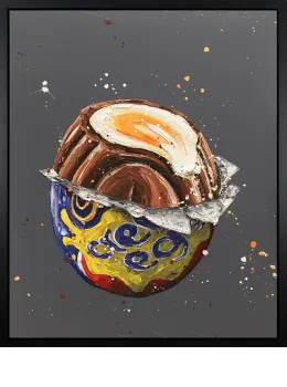How Do You Eat Yours? - Artist Proof Canvas - Black Framed - Framed Box Canvas