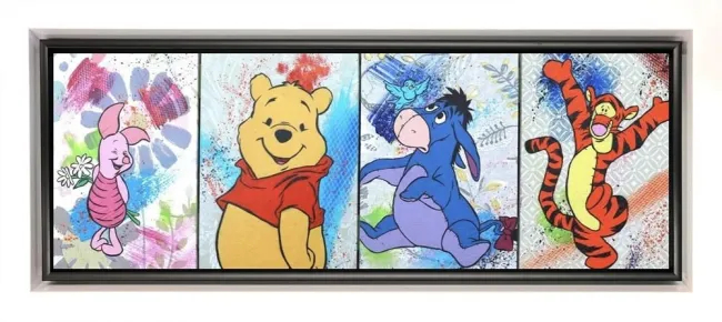 Hundred Acre Wood - Original - White Framed