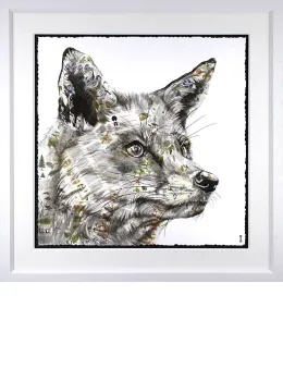 Hunt - White Framed