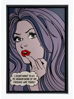 I Don't Want To Go To Heaven - Monochome - Original - Framed