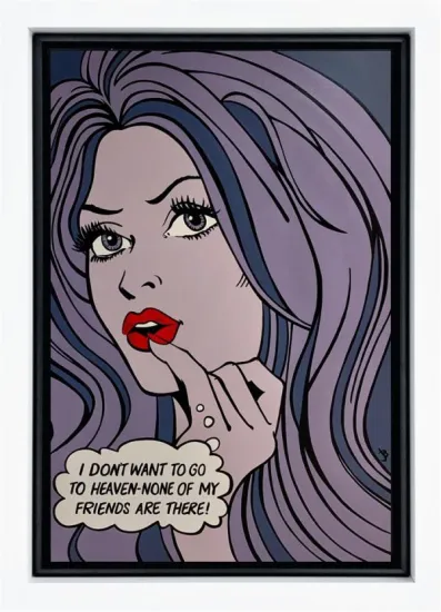 I Don't Want To Go To Heaven - Monochome - Original - Framed