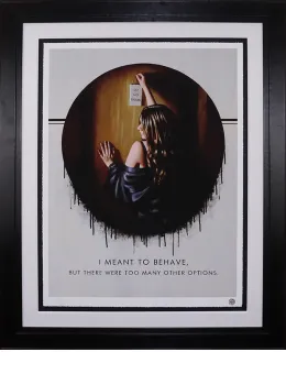 I Meant To Behave - Black Framed
