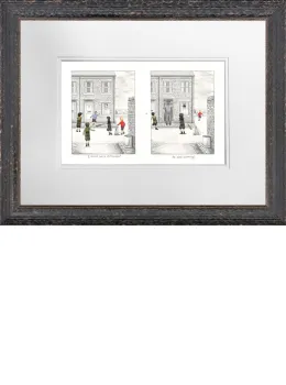 I Think We're In Trouble / He Was Batting - Sketch - Framed