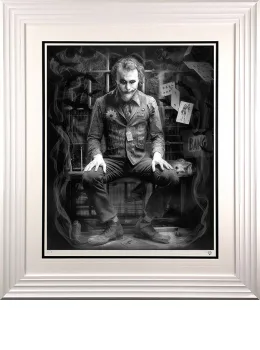 I'm Not A Monster (Black & White) - Artist Proof White Framed
