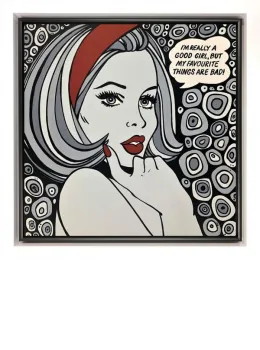 I'm Really A Good Girl - Original - Framed