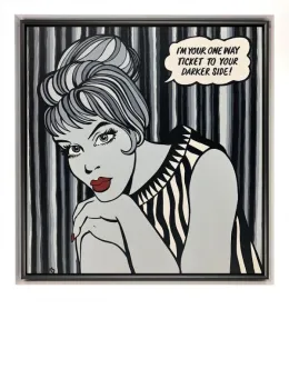 I'm Your One Way Ticket - Original - Framed