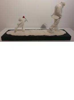 In His Footsteps - Sculpture