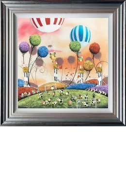 In Off The Baarr - 3D High Gloss - Blue And Silver Framed