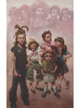 In The Pink (The Pink Ladies, Grease) - Mounted
