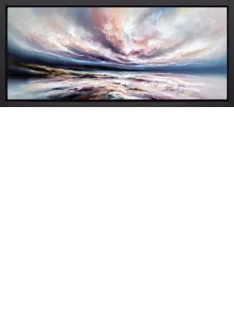 Infinite Seas - Black Framed - Framed Box Canvas