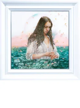 Internal Reflection - White Framed