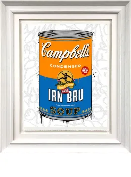 Irn-Bru Soup - Artist Proof White Framed
