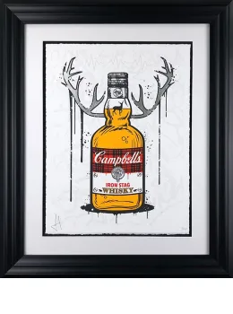 Iron Stag Whisky - Black Framed