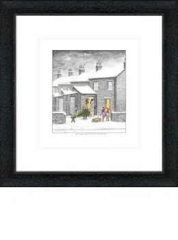 It's Beginning To Look A Lot Like Christmas - Sketch - Black Framed