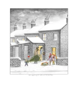 It's Beginning To Look A Lot Like Christmas - Sketch - Mounted