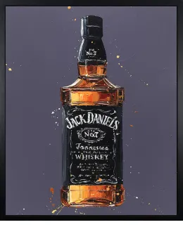 Jack Daniel's - Canvas - Black Framed - Framed Box Canvas