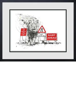 Just Crack On - Black Framed