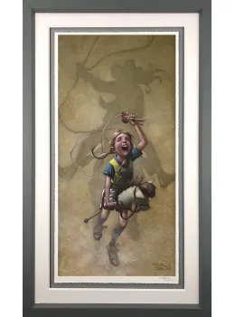 Just Rope, Throw & Brand 'Em - Grey Framed