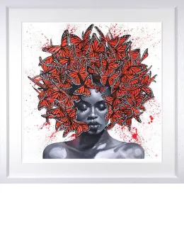 Kaleidoscope - White Framed