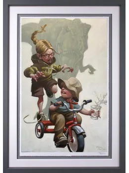 Keep Absolutely Still, Her Vision Is Based On Movement - Grey Framed