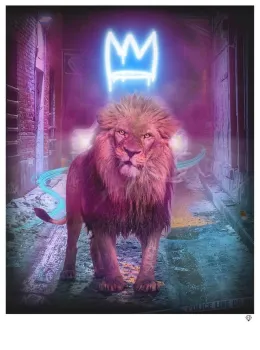 King Of The Urban Jungle - Blue - Mounted