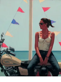 La Fille a la Moto - Mounted