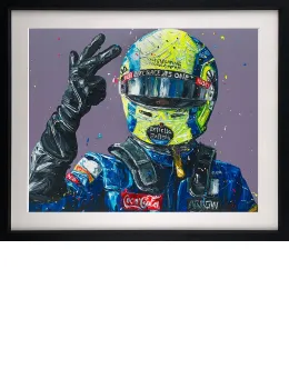Lando - Vamos! (Lando Norris) - Black Framed