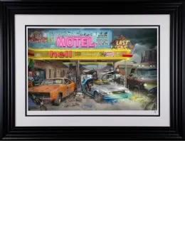 Last Gas - Mel's Diner II - Framed