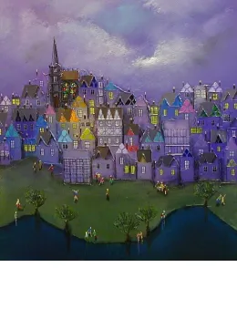 Lavender Hill Mob - Canvas - Unstretched Canvas