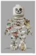 Lego Skeleton (Grey Background) - Large - Framed