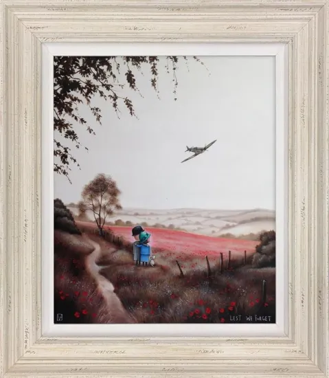 Lest We Forget - Cream Framed Lest We Forget - Cream Framed
