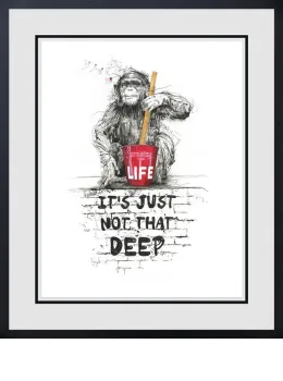 Life, It's Just Not That Deep - Black Framed