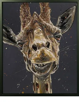 Lisa - Canvas - Artist Proof Black Framed - Framed Box Canvas