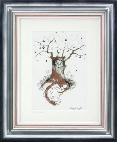 Little Tree Spirit - Sketch - Framed Little Tree Spirit - Sketch - Framed