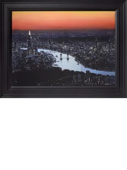 London Lights - Canvas - Black Framed