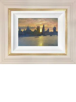 London Lights - Original - Cream Framed