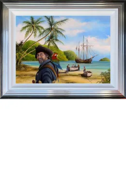 Long John Silver - Original - Blue And Silver Framed