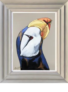 Look To The Skies - Original - Light Grey Framed