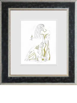 Lord And Lady I - Line Study - Limited Edition - Black Framed