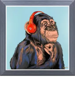 Lost In The Beat - Original - Dark Grey Framed