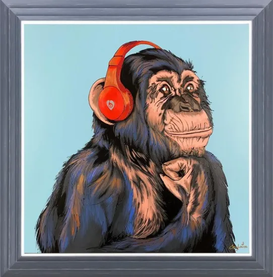 Lost In The Beat - Original - Dark Grey Framed Lost In The Beat - Original - Dark Grey Framed