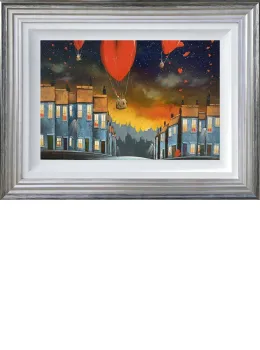 Love Amongst The Stars - Original - Silver Framed