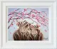 Love Blossoms - White Framed