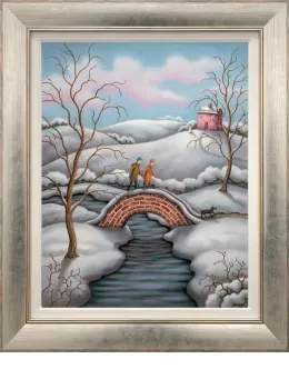 Love Is All Around - On Canvas - Framed